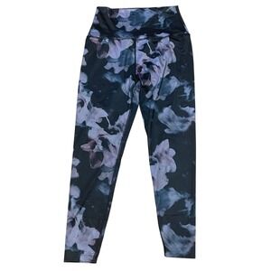 Beyond Yoga‎ Lux High Waisted 7/8 Dark Floral Printed Leggings Women's Size L